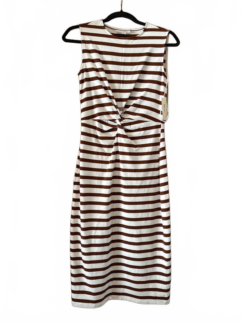 ON-34TH Women's Sleeveless Striped Midi Dress XS